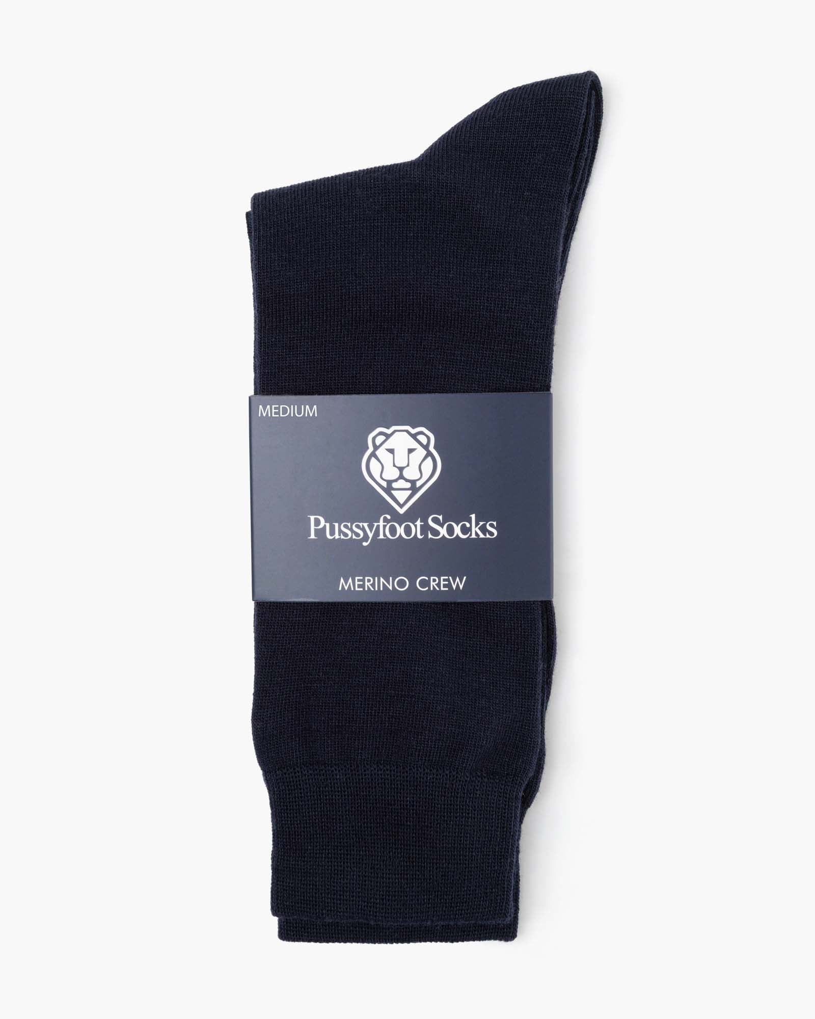 navy wool blend sock