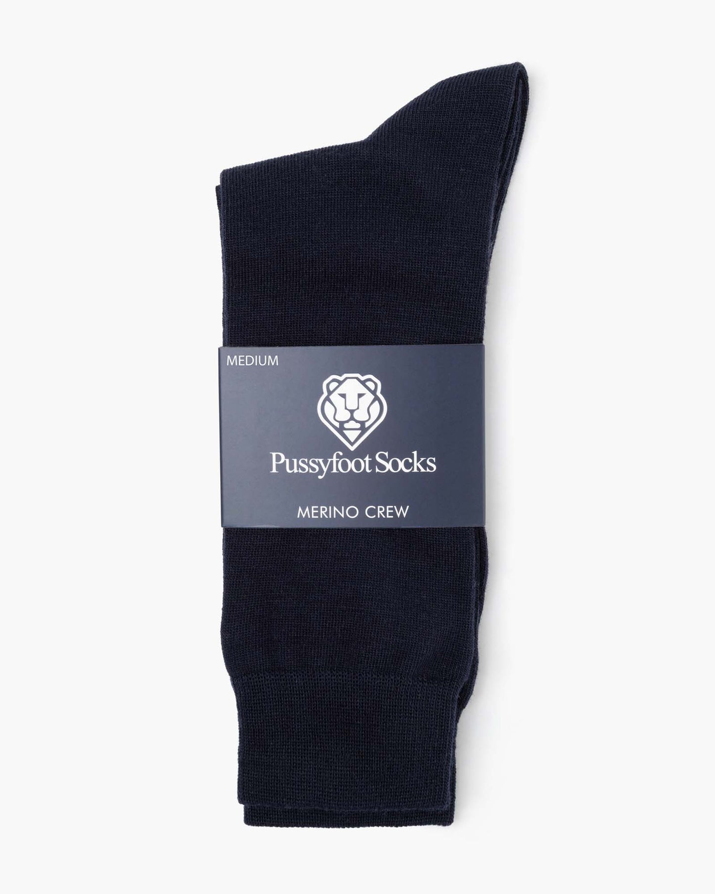 navy wool blend sock