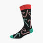 MENS CANDY CANE BAMBOO SOCK