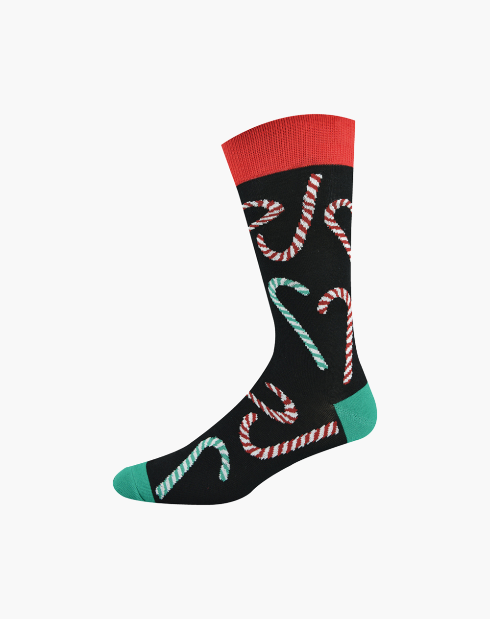 MENS CANDY CANE BAMBOO SOCK