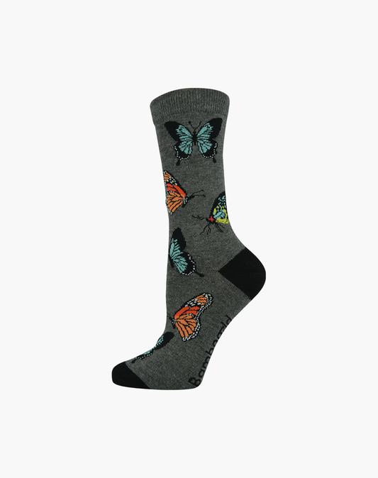 WOMENS BUTTERFLY BAMBOO SOCK