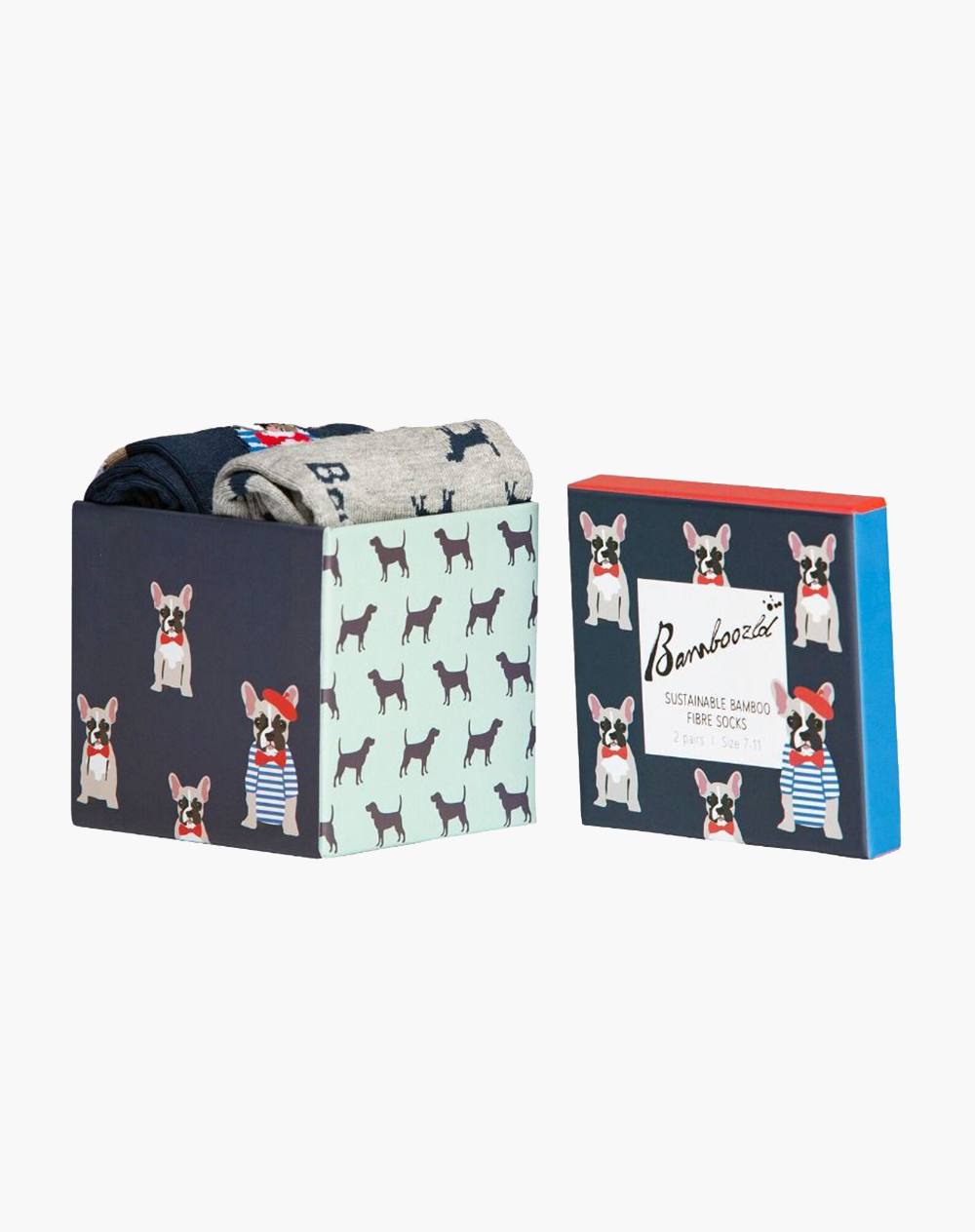 MENS FRENCHY DOGS 2PK GIFT BOX