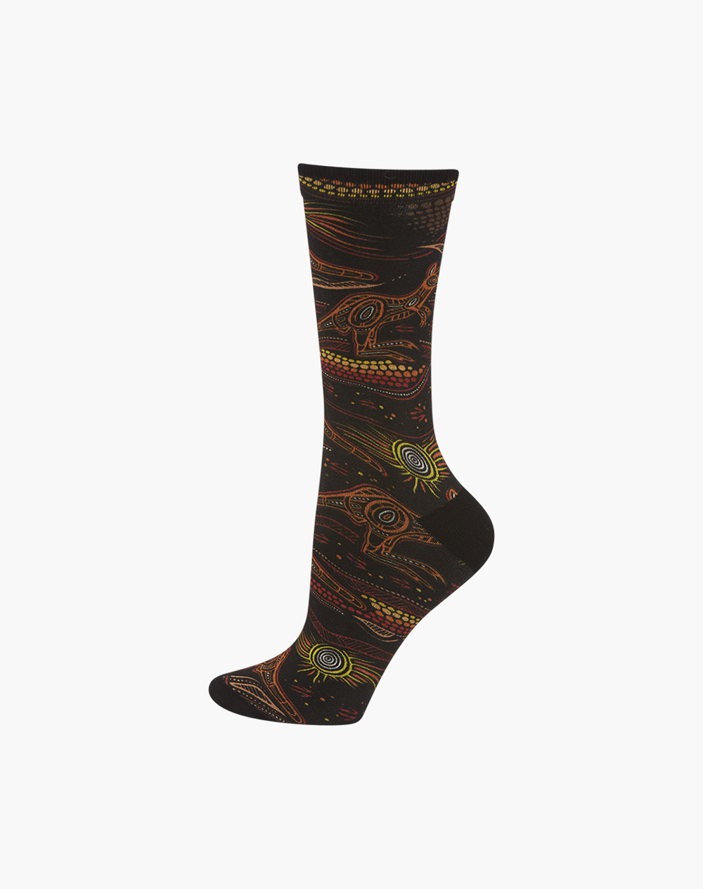 WOMENS INDIGENOUS AUSTRALIAN KANGAROO BAMBOO SOCK