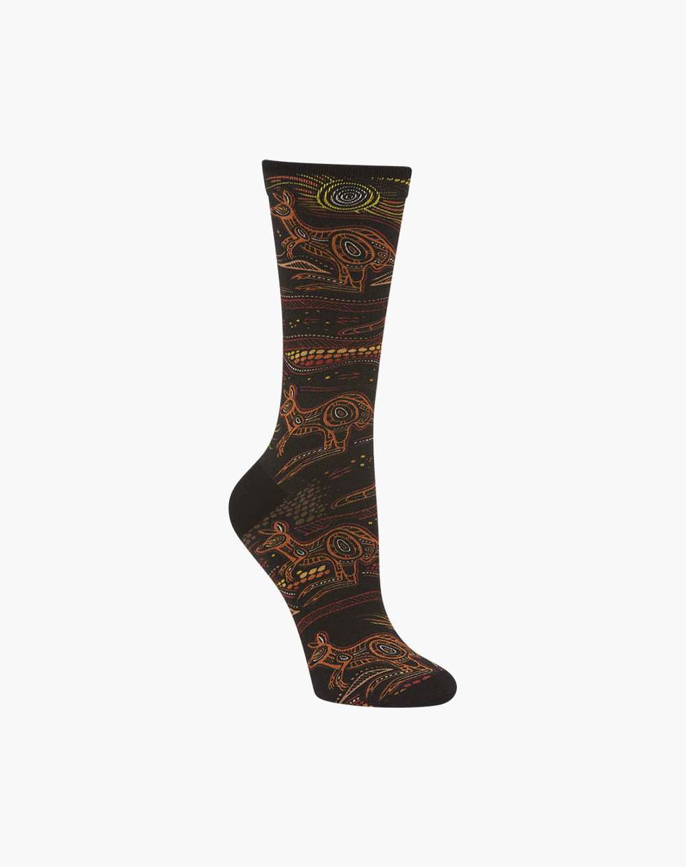 WOMENS INDIGENOUS AUSTRALIAN KANGAROO BAMBOO SOCK