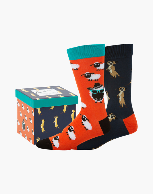 BAADKAT 2 PACK GIFT BOX SOCKS