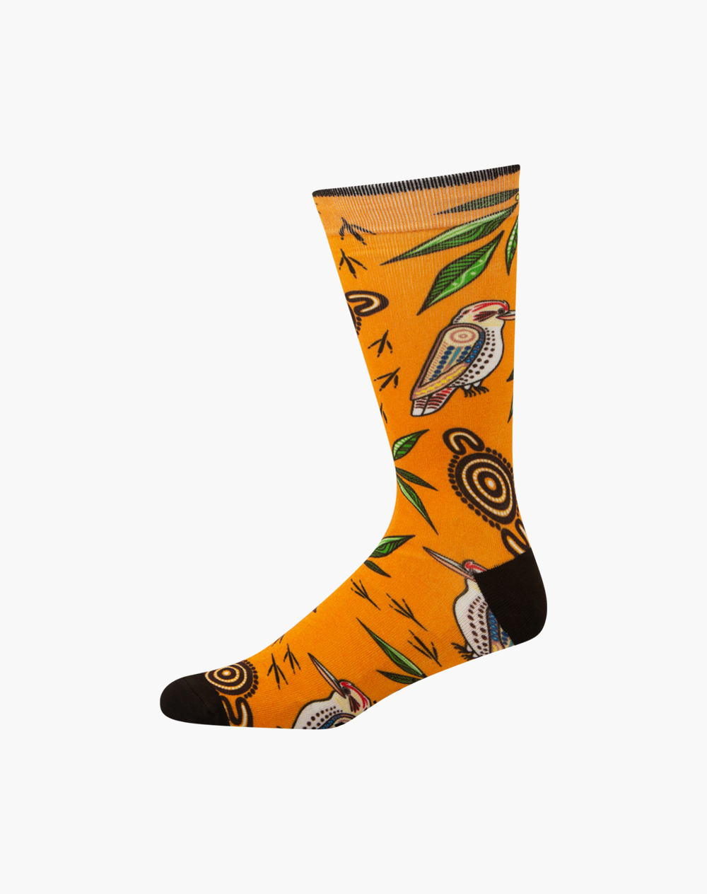 MENS NATIVE AUSTRALIAN KOOKABURRA  BAMBOO SOCK