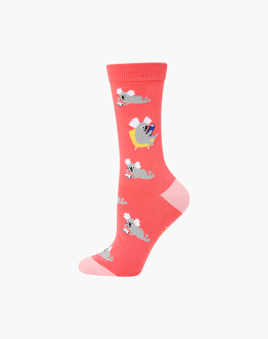 WOMENS SCHOLAR KOALA BAMBOO SOCK