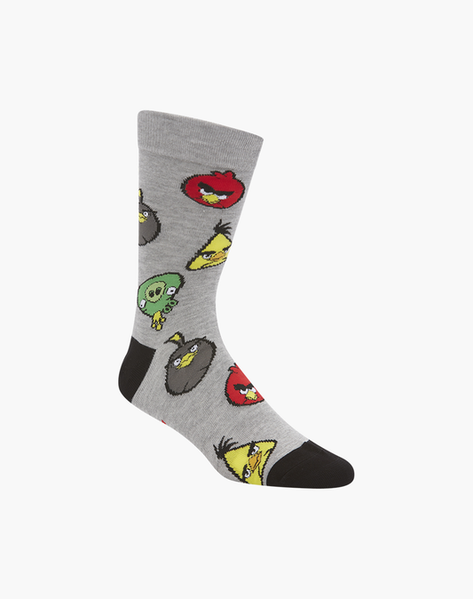 MENS ANGRY BIRDS BAMBOO SOCK - REG SIZE ONLY