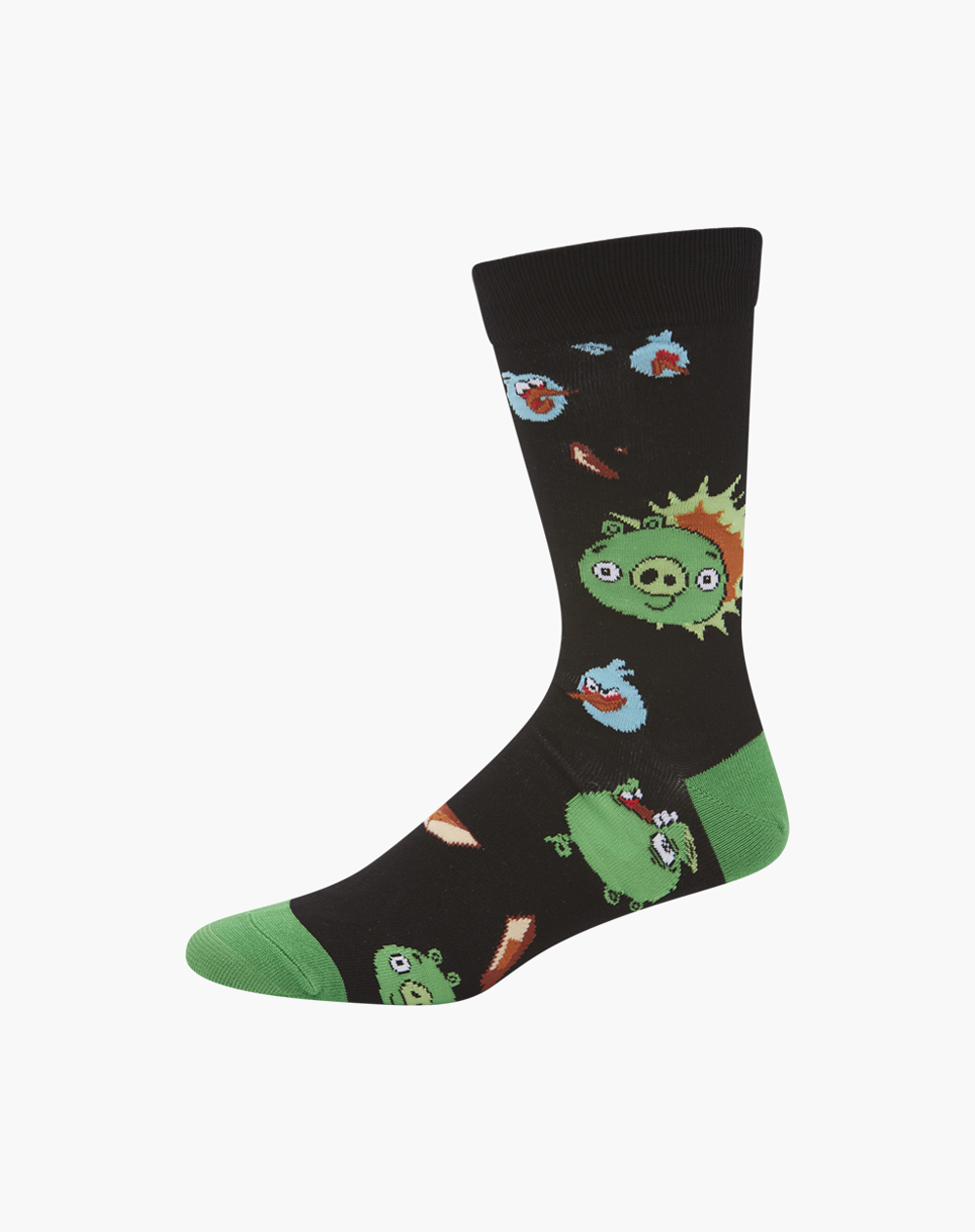 MENS ANGRY BIRDS BAD PIGGIES BAMBOO SOCK