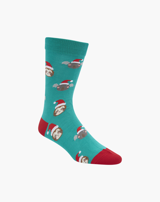 MENS CHRISTMAS HO HO HO BAMBOO SOCK