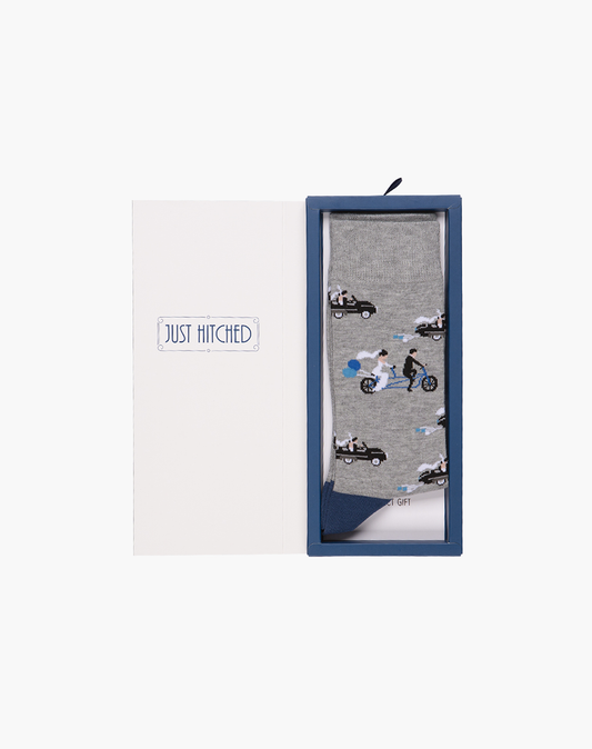 MENS JUST HITCHED BAMBOO SOCK CARD