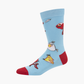 MENS ANGRY BIRDS SQWARK! BAMBOO SOCK - REG SIZE ONLY