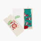 MENS ANGRY BIRDS TIS THE SEASON BAMBOO SOCK CARD