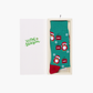 MENS ANGRY BIRDS TIS THE SEASON BAMBOO SOCK CARD