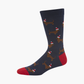 MENS XMAS DASH BAMBOO SOCK - NAVY