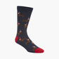 MENS XMAS DASH BAMBOO SOCK - NAVY