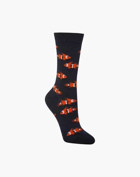WOMENS CLOWN FISH BAMBOO SOCK