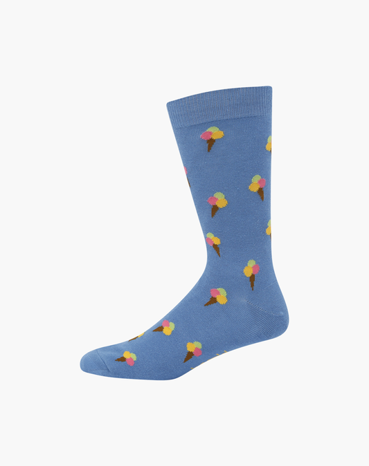 MENS ICE CREAM BAMBOO SOCK