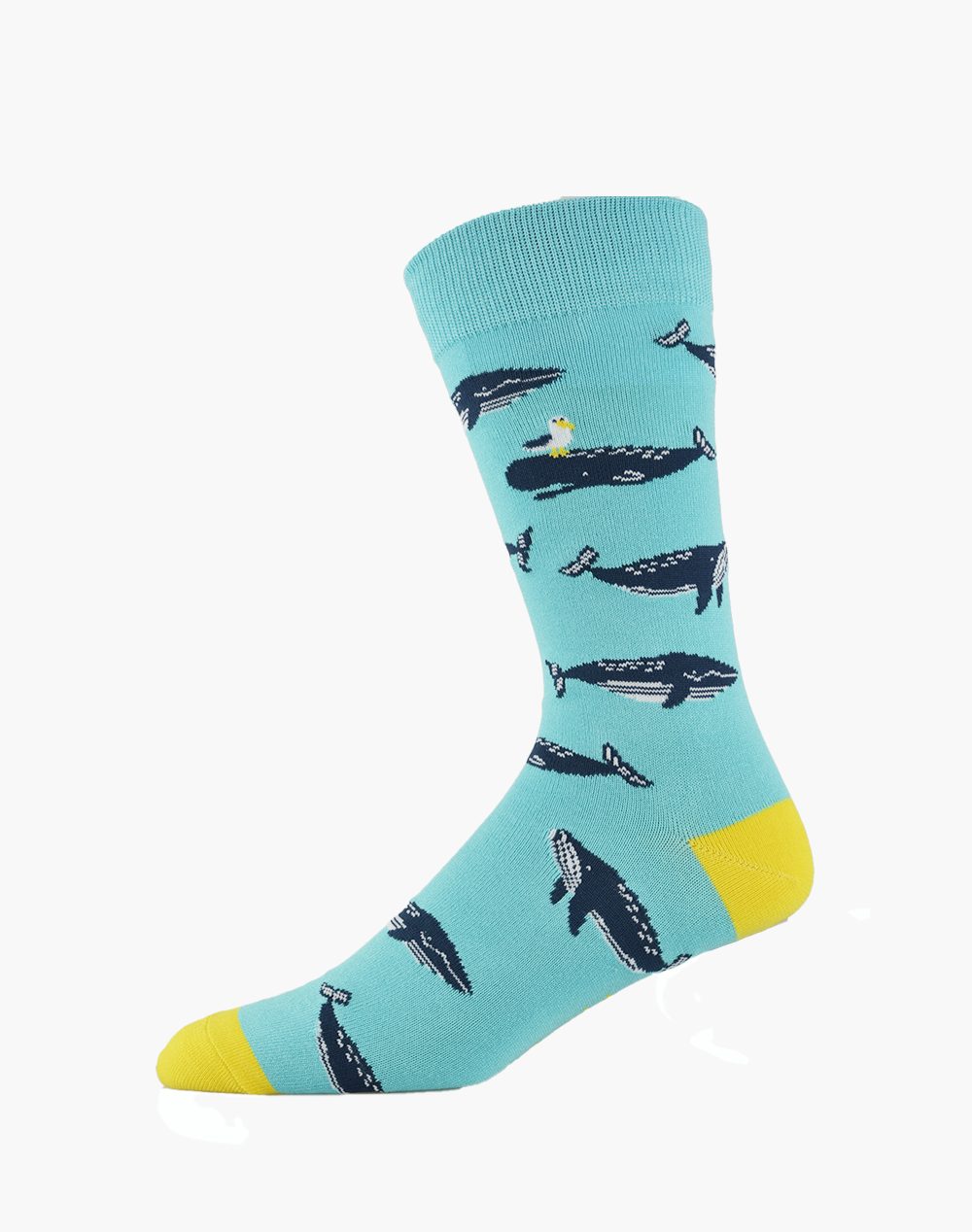 MENS MOBY DICK WHALE BAMBOO SOCK