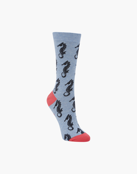 WOMENS SEAHORSE BAMBOO SOCK