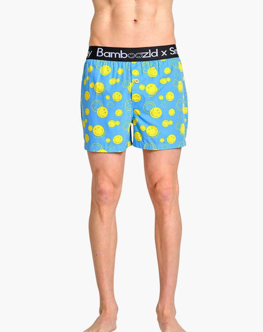 MENS SMILEY SUNSHINE BAMBOO BOXER SHORT