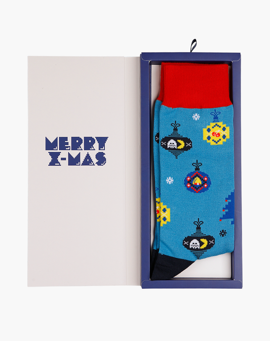 MENS CHRISTMAS GAMER BAMBOO SOCK CARD