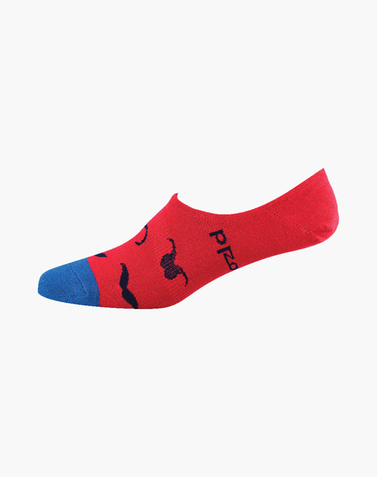 MENS MOUSTACHE BAMBOO FOOTLET