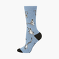 WOMENS RING TAILED LEMURS BAMBOO SOCK
