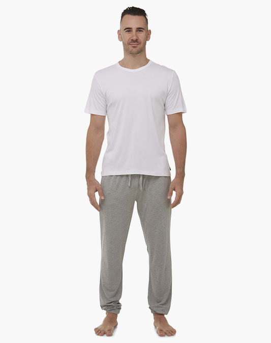 MENS COMFY BAMBOO JERSEY SLEEP PANT - GREY