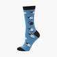 WOMENS BLUE SHEEP BAMBOO SOCK