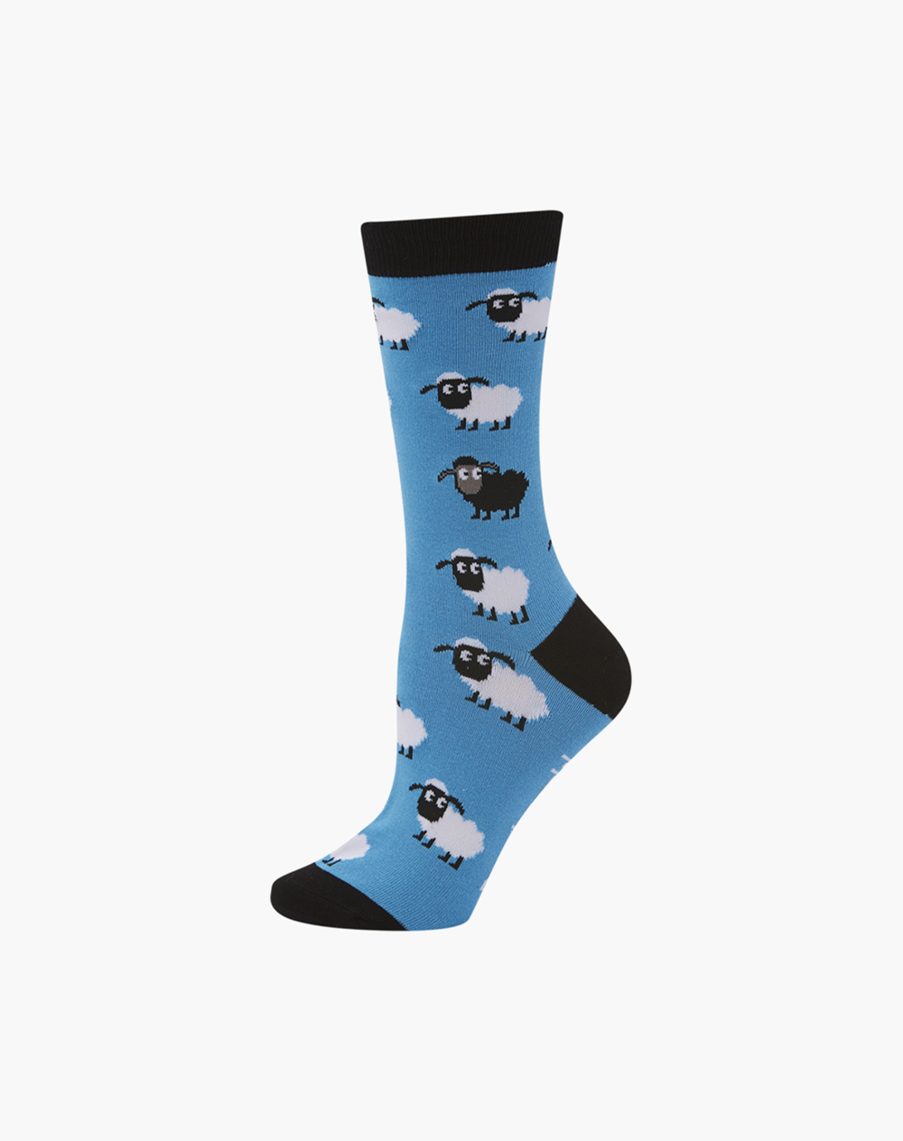 WOMENS BLUE SHEEP BAMBOO SOCK