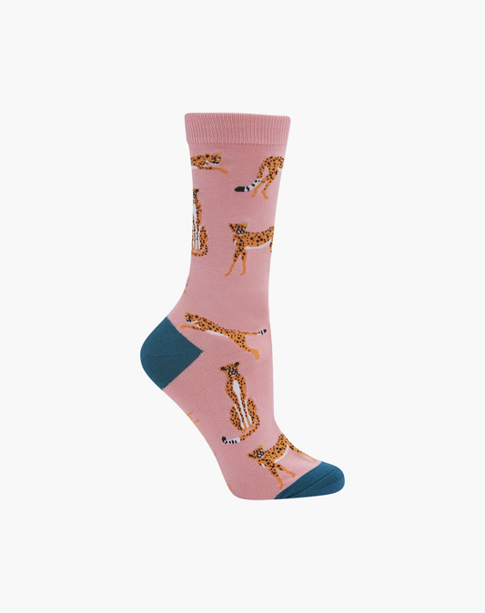 WOMENS CHEETARA BAMBOO SOCK