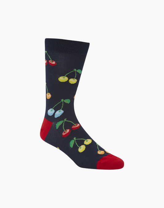 MENS CHERRIES BAMBOO SOCK