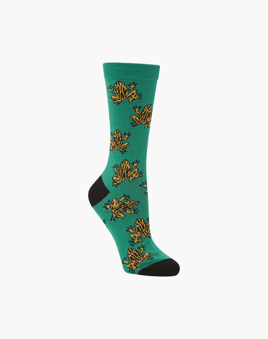 WOMENS CORROBOREE FROGS BAMBOO SOCK