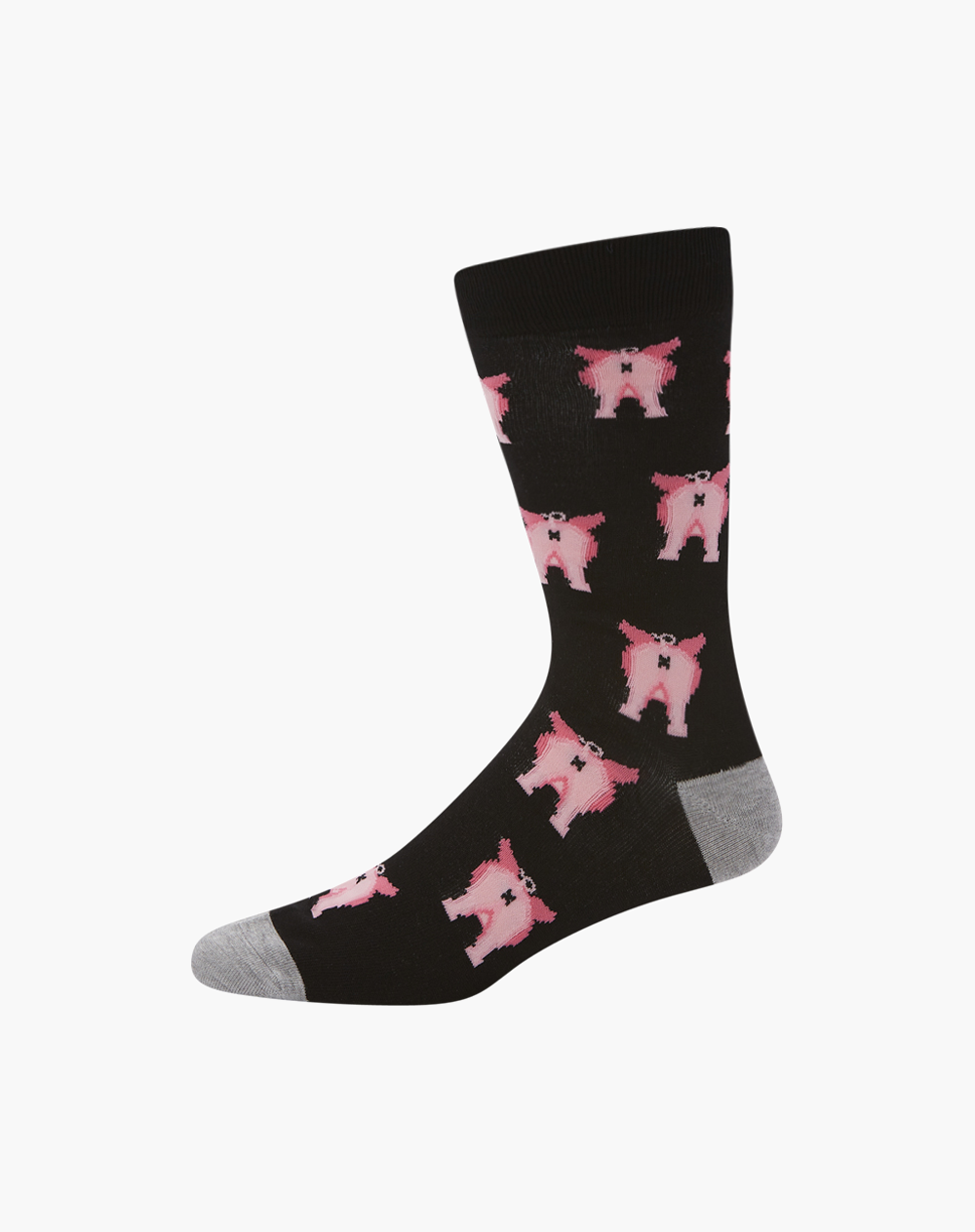 MENS CRAZY PIGS BAMBOO SOCK