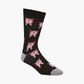 MENS CRAZY PIGS BAMBOO SOCK
