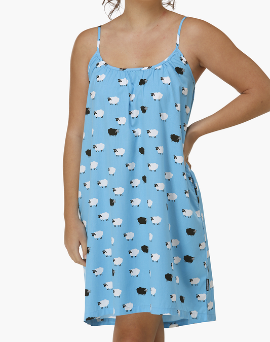WOMENS BLACK SHEEP BAMBOO SLEEP NIGHTIE