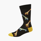 MENS SPOTTED GIRAFFE BAMBOO SOCK