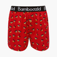 MENS ANGRY BIRDS RED BAMBOO BOXER SHORT