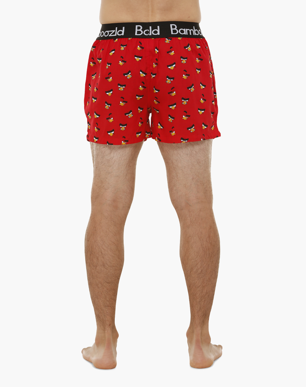 MENS ANGRY BIRDS RED BAMBOO BOXER SHORT