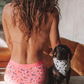 WOMENS DACHSHUND BAMBOO BIKINI