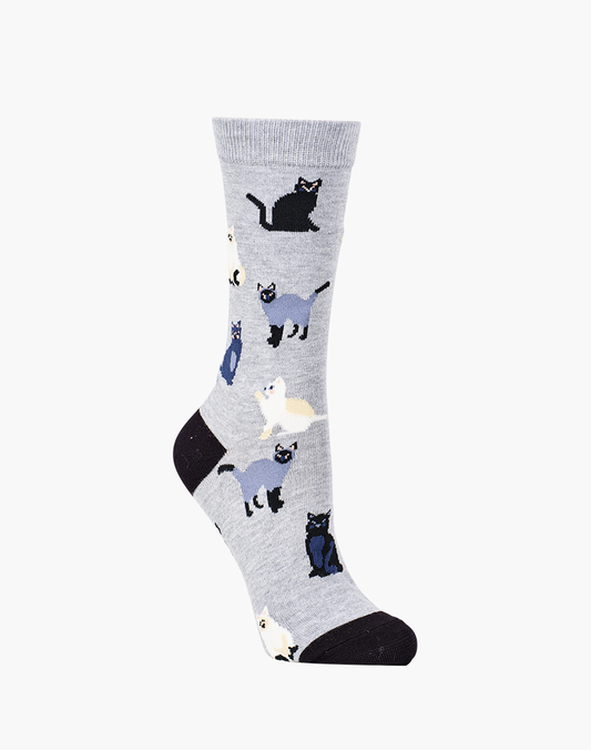 WOMENS CATS BAMBOO SOCK