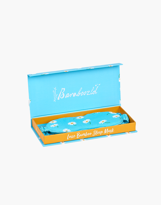 LUXE BAMBOO JERSEY DAISY SLEEP MASK