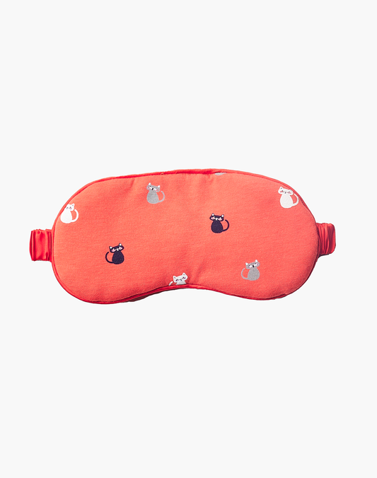 LUXE BAMBOO JERSEY KITTY CAT SLEEP MASK