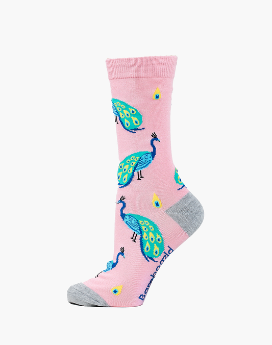 WOMENS PEACOCK BAMBOO SOCK