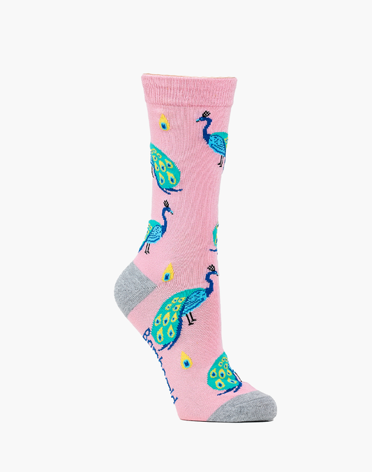 WOMENS PEACOCK BAMBOO SOCK