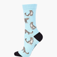 WOMENS SNOW LEOPARD BAMBOO SOCK