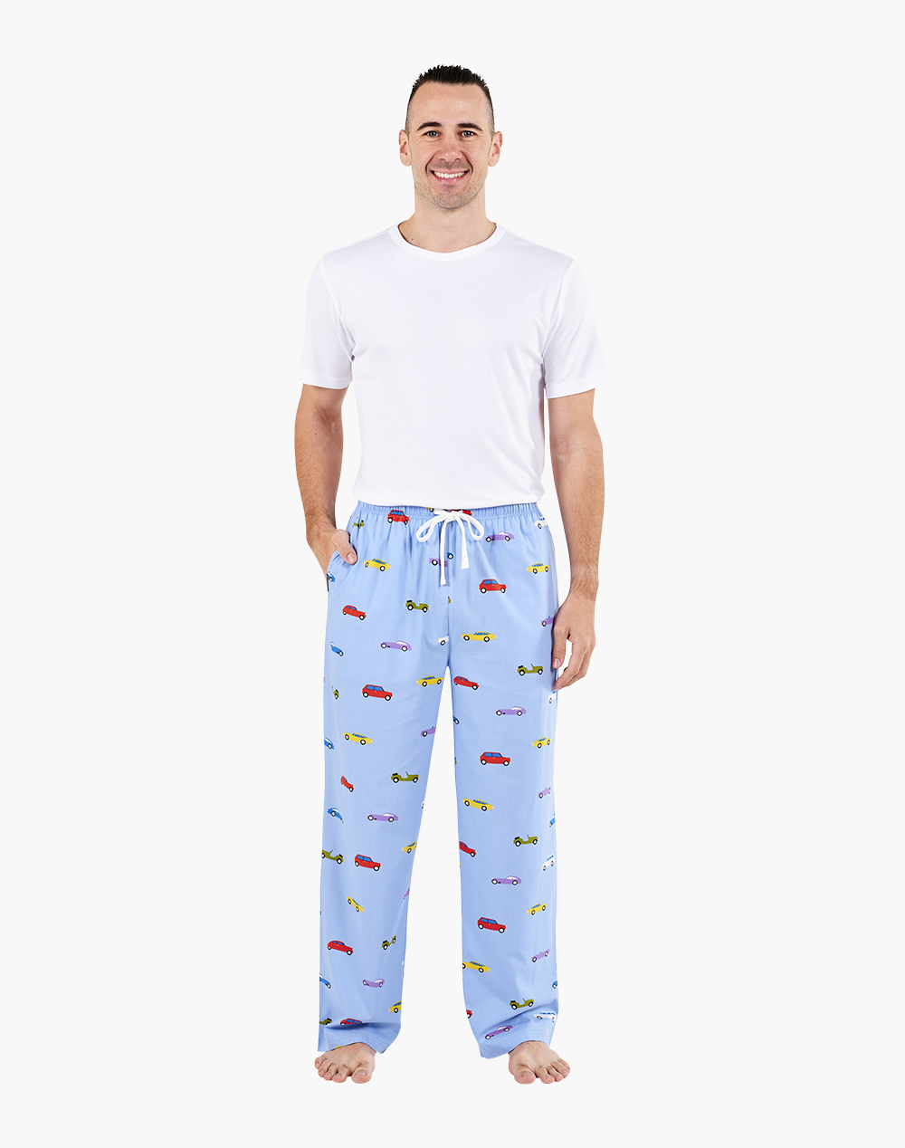 MENS VINTAGE CARS BAMBOO SLEEP PANT