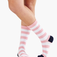 WOMENS STRIPES BAMBOO SOCK